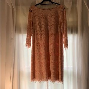 J Howard Pink Lace Dress